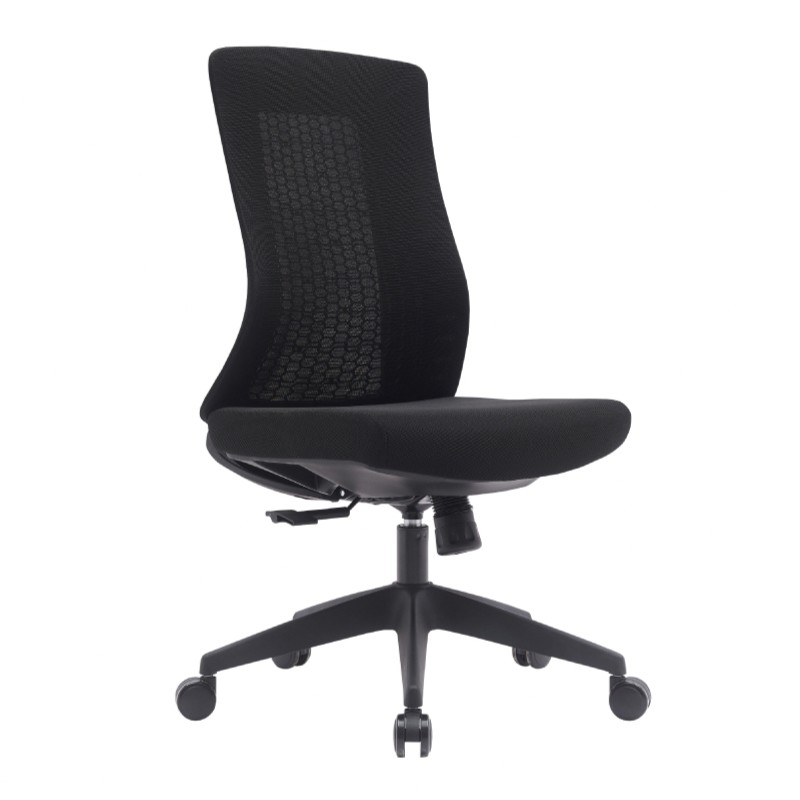 Turbo 1.0 極速黑框中背半網人體工學電腦椅-黑色