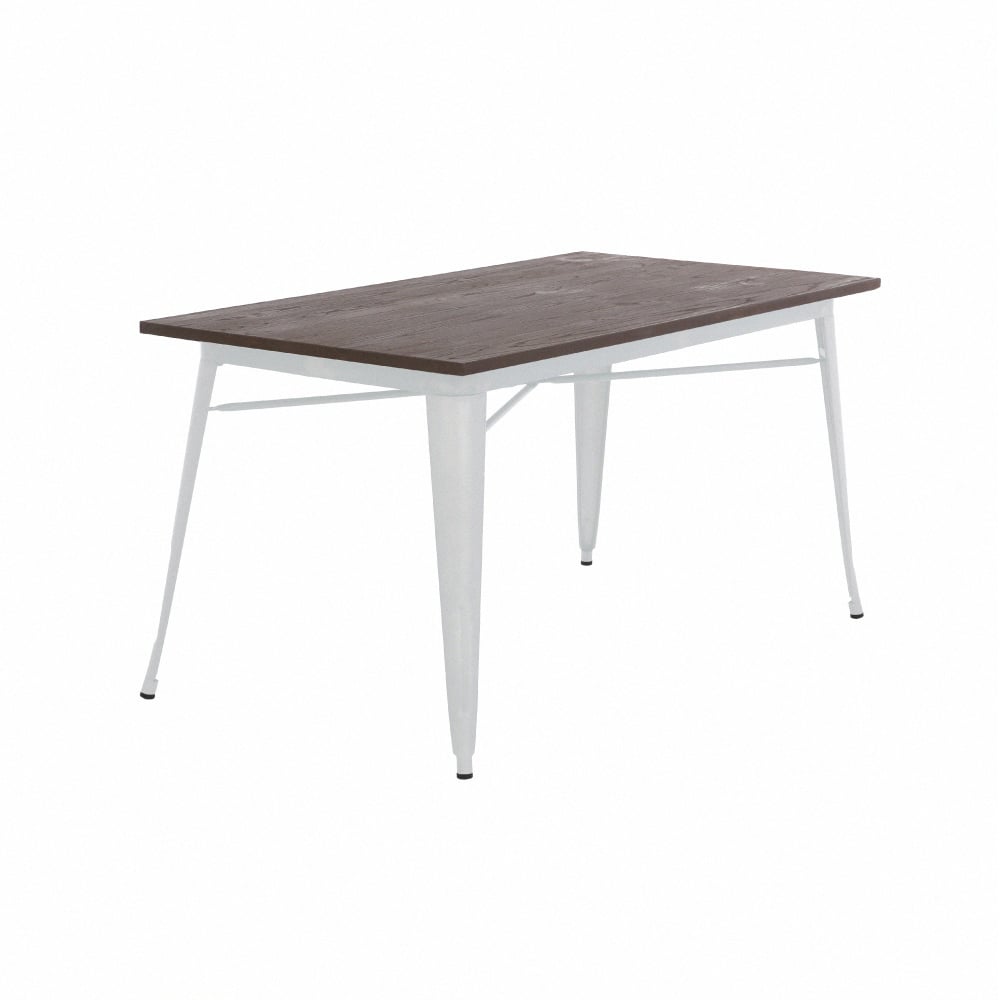 Jed傑德金屬木面工業風桌-140x80cm-四色可選