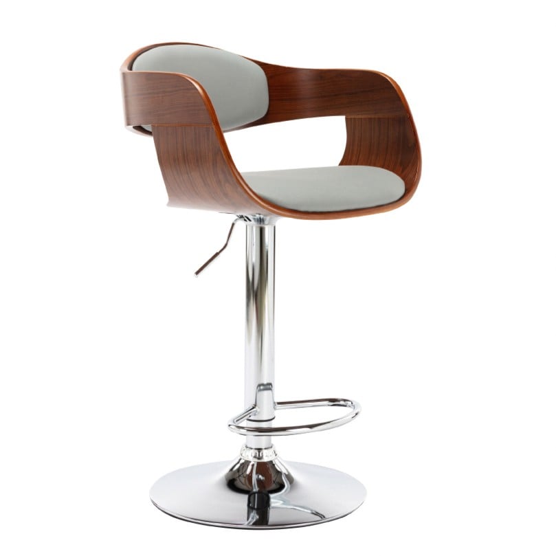 Zona若娜曲木扶手吧檯椅-兩色可選