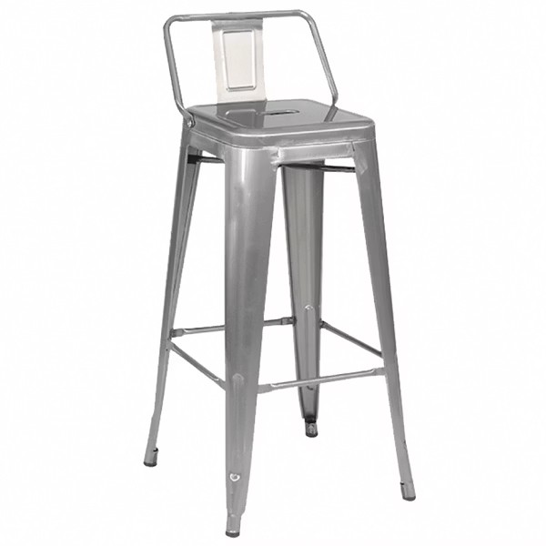 Hino希諾工業風金屬低背吧檯椅-座高76cm-四色可選