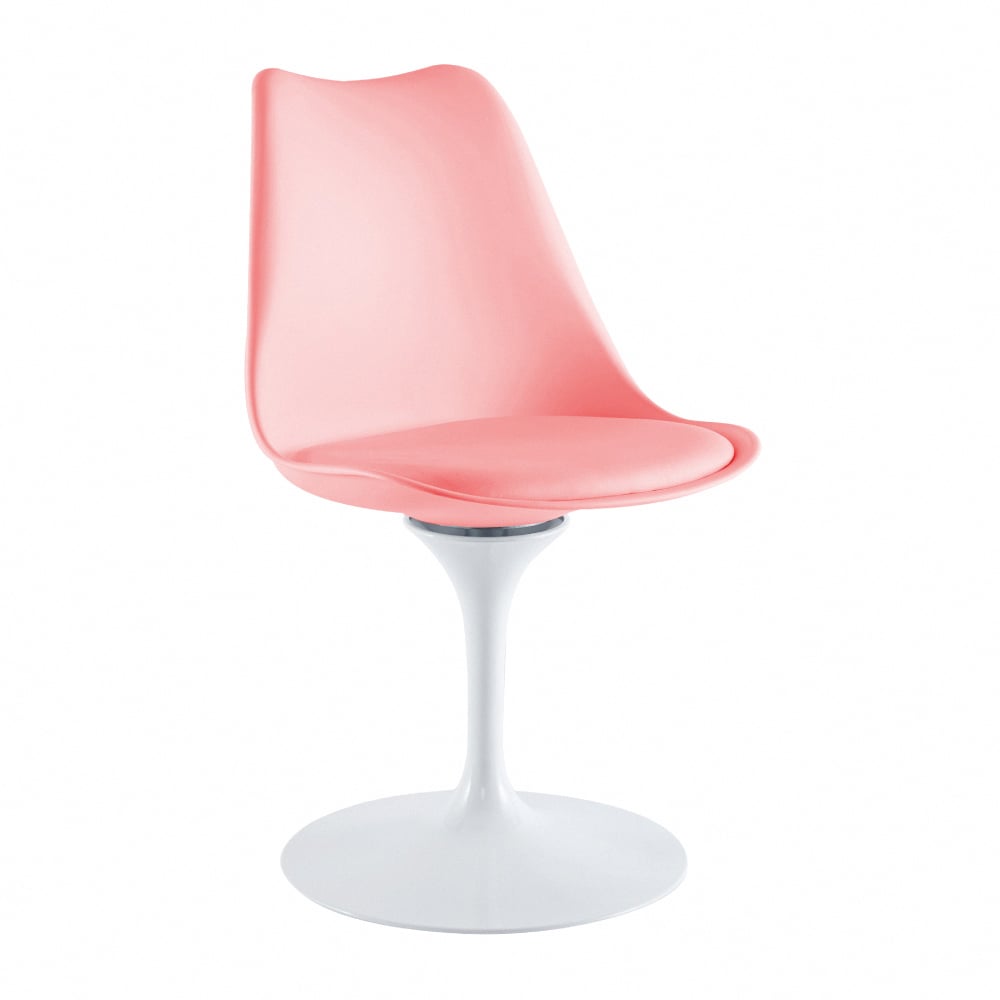 Statue斯特圖雕塑造型金屬旋轉白柱椅-五色可選