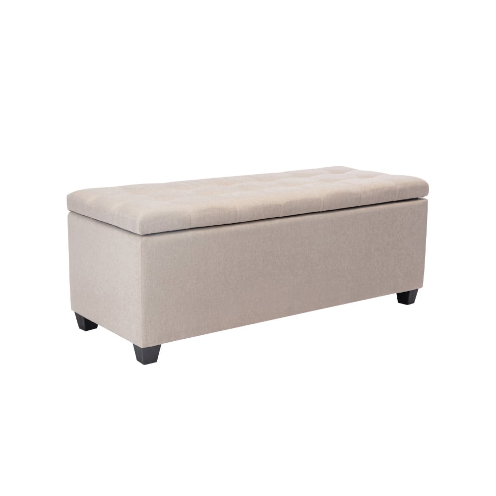 Ved維德拉扣布面收納長方凳-幅118cm-兩色可選