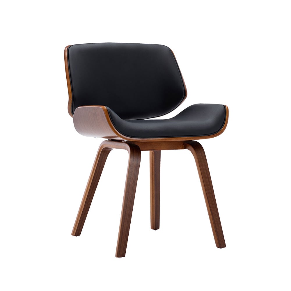 Martha瑪莎PU皮面經典曲木餐椅-三色可選