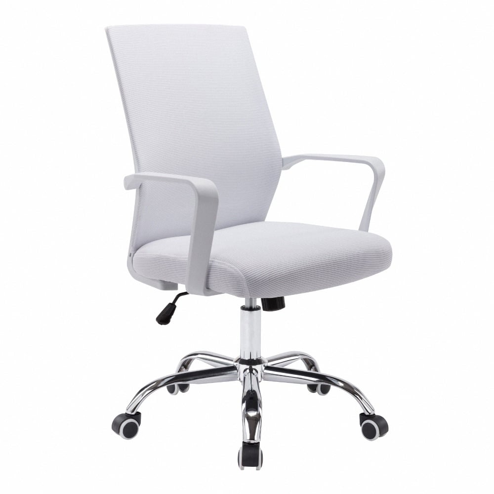 Brio布立歐扶手半網可調式白框電腦椅-三色可選