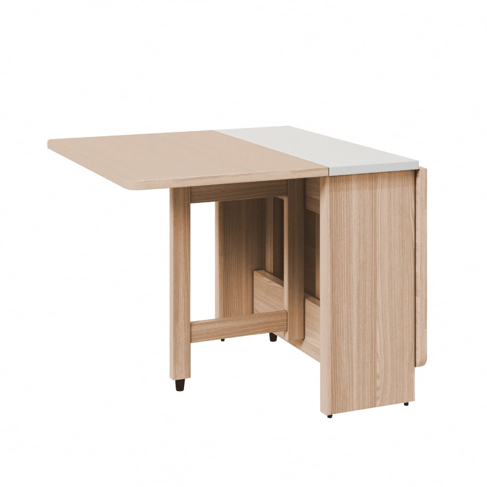 Bucolic田園系簡約實木腳折合咖啡桌-原木色