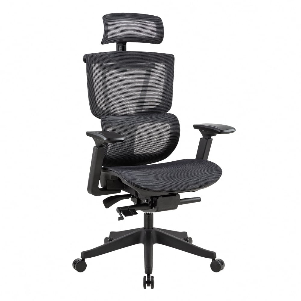 Carlo卡洛意式高階底盤德國網人體工學電腦椅-黑色