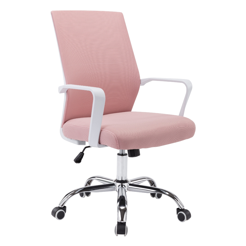 Brio布立歐扶手半網可調式白框電腦椅-三色可選