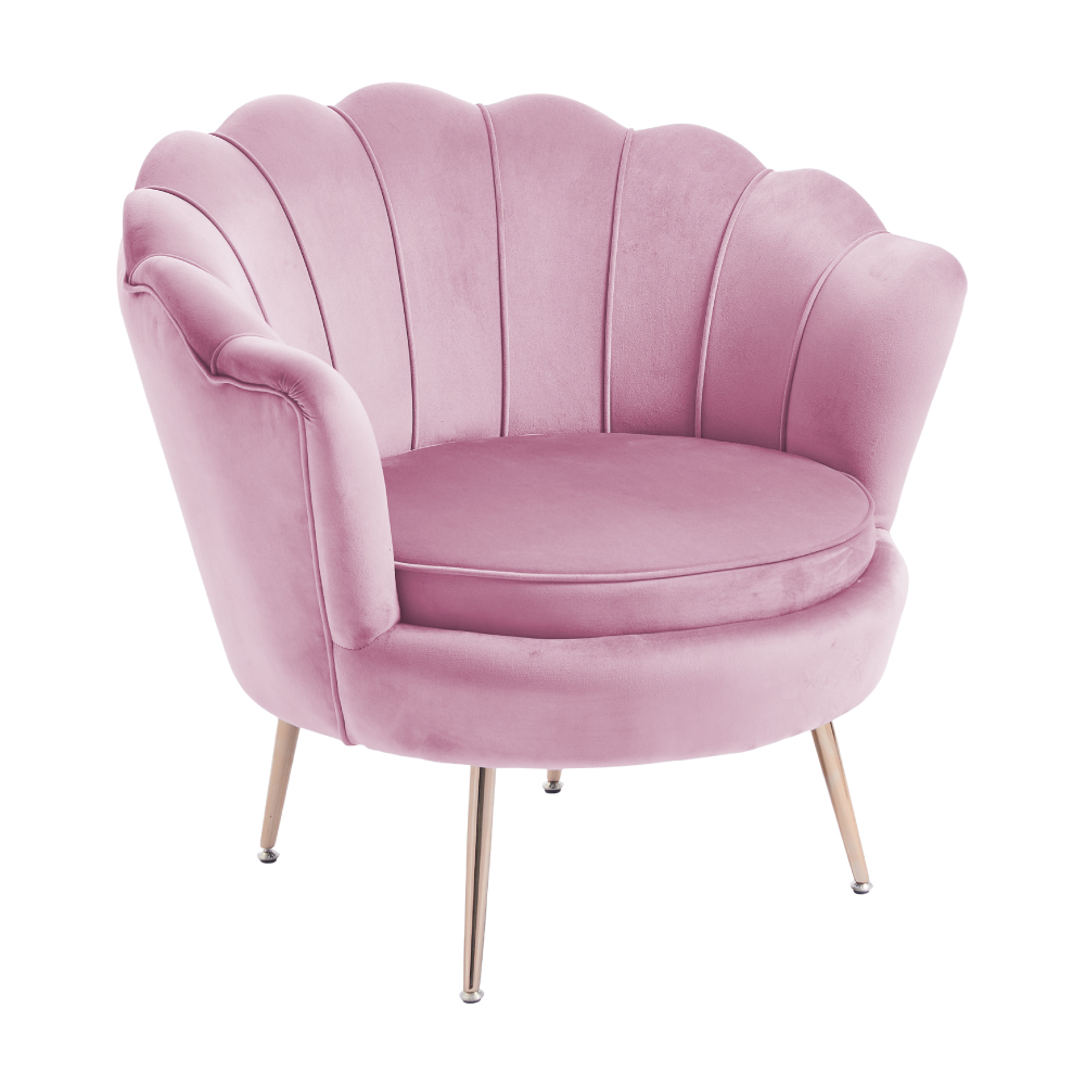 Peacock孔雀時尚絨布休閒椅-兩色可選