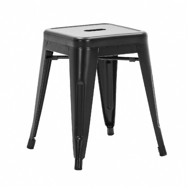 Una尤娜工業風可堆疊金屬椅凳-高45cm-四色可選