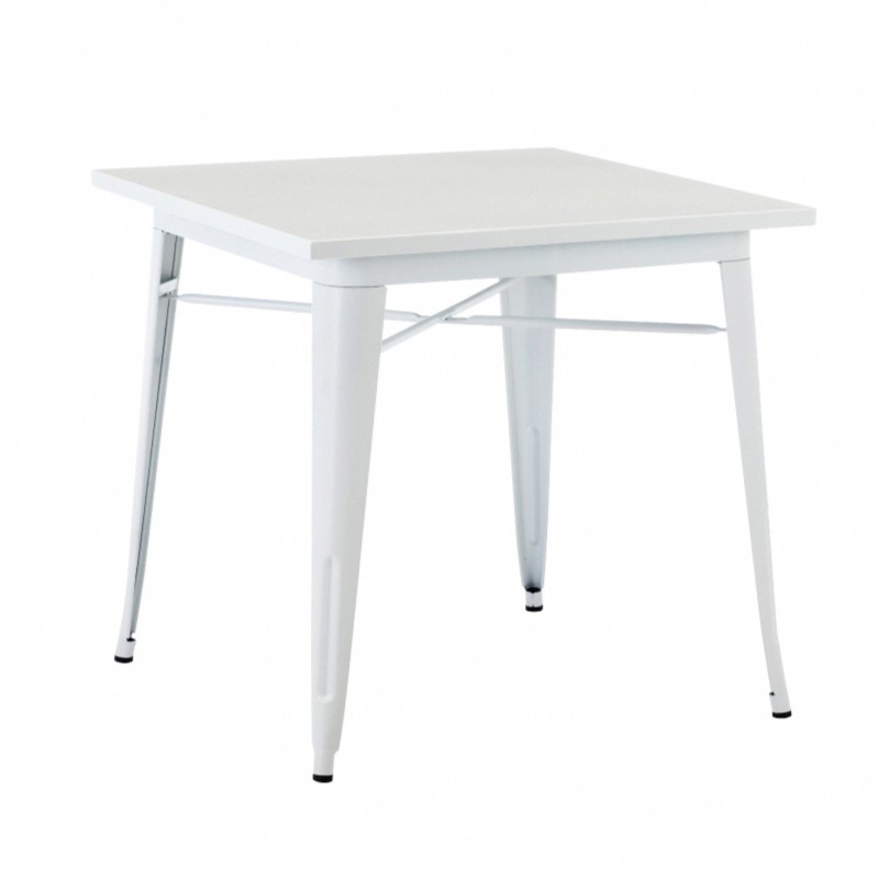 Delia迪麗雅工業風金屬方形餐桌-幅80cm-四色可選