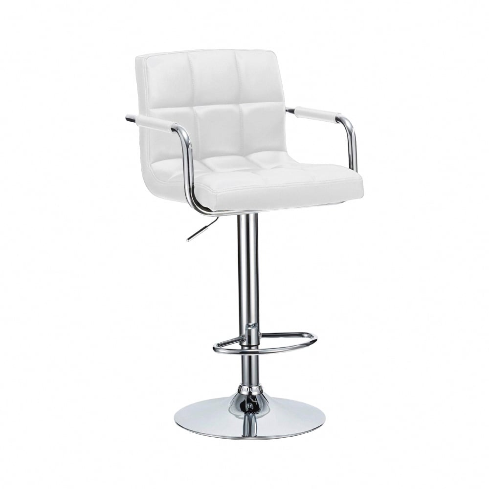 Hanson漢森方格扶手吧檯椅-三色可選