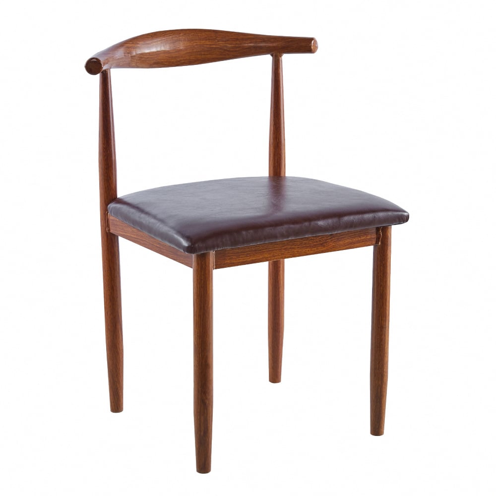 Horns牛角造型金屬轉印休閒餐椅-兩色可選