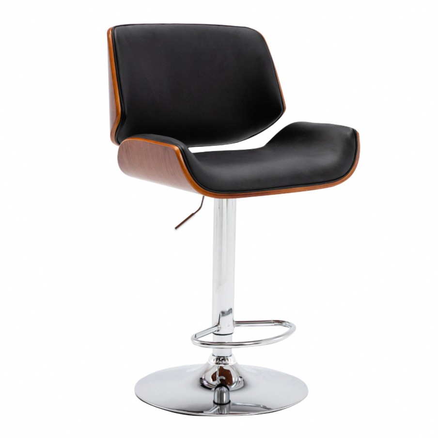 Niam尼安可調式曲木吧檯椅-三色可選