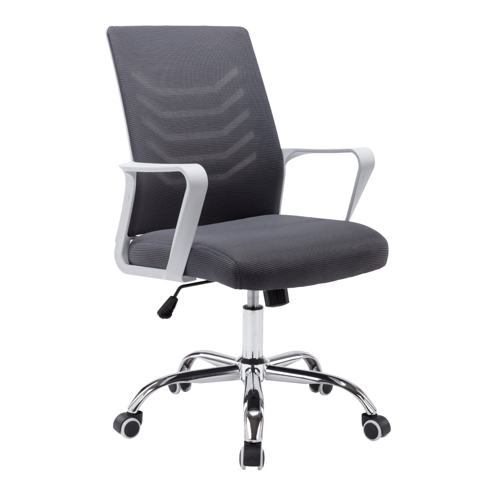 Baez貝茲扶手半網可調式白框電腦椅-六色可選