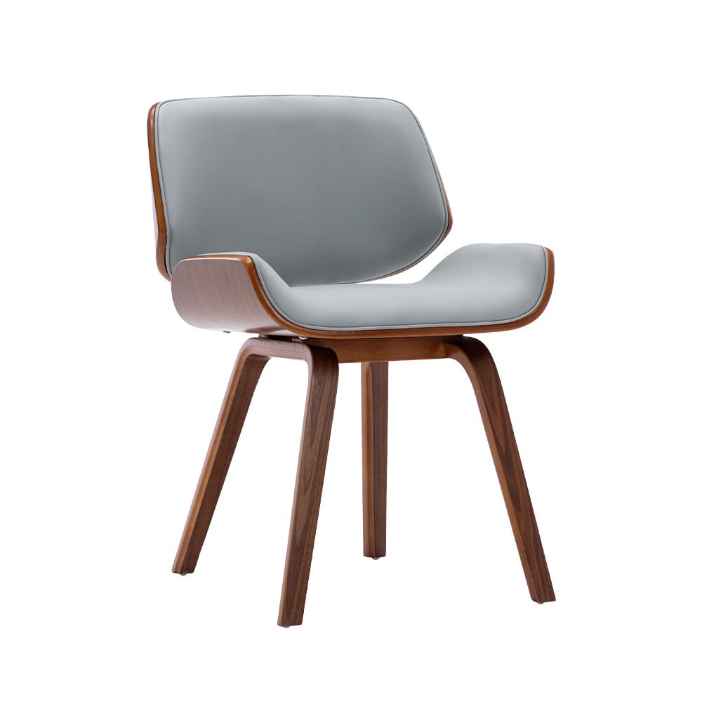 Martha瑪莎PU皮面經典曲木餐椅-三色可選