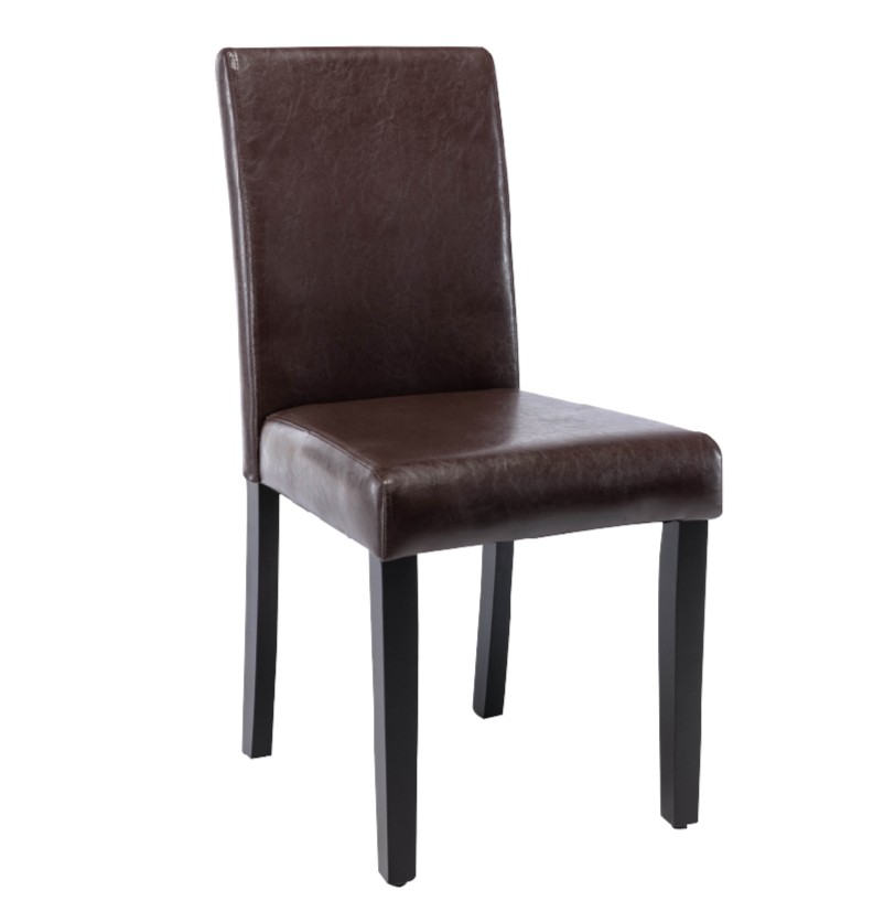 Hope霍普經典PU高背實木框餐椅-兩色可選