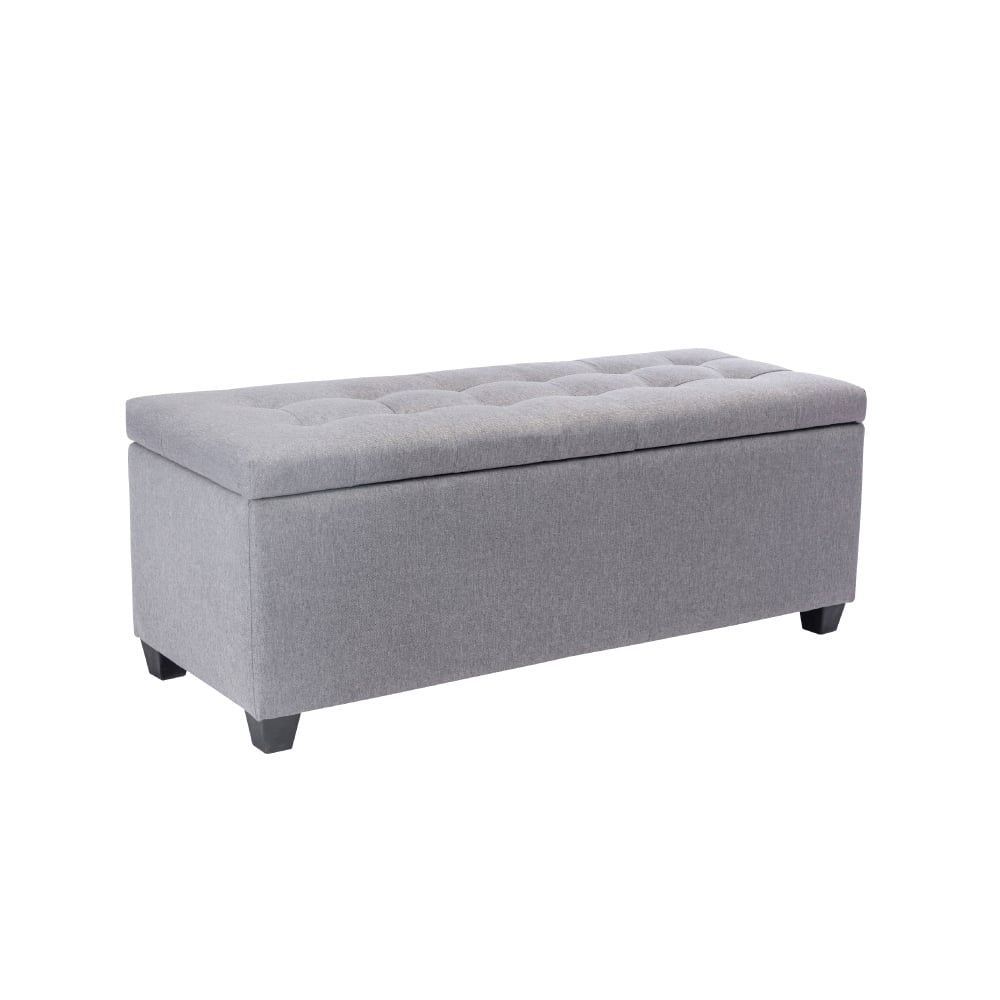 Ved維德拉扣布面收納長方凳-幅118cm-兩色可選