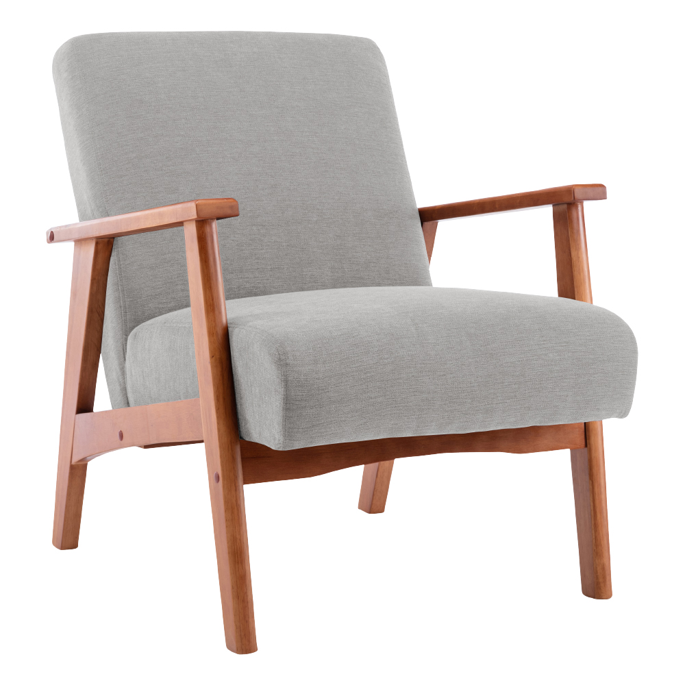 Sena賽娜布面厚感實木腳休閒椅-兩色可選