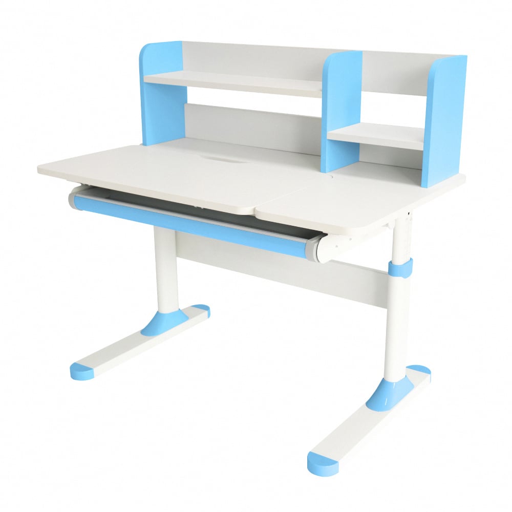 ZUZU祖祖彩邊書架單抽多功能陪讀兒童升降成長桌-寬100cm-三色可選