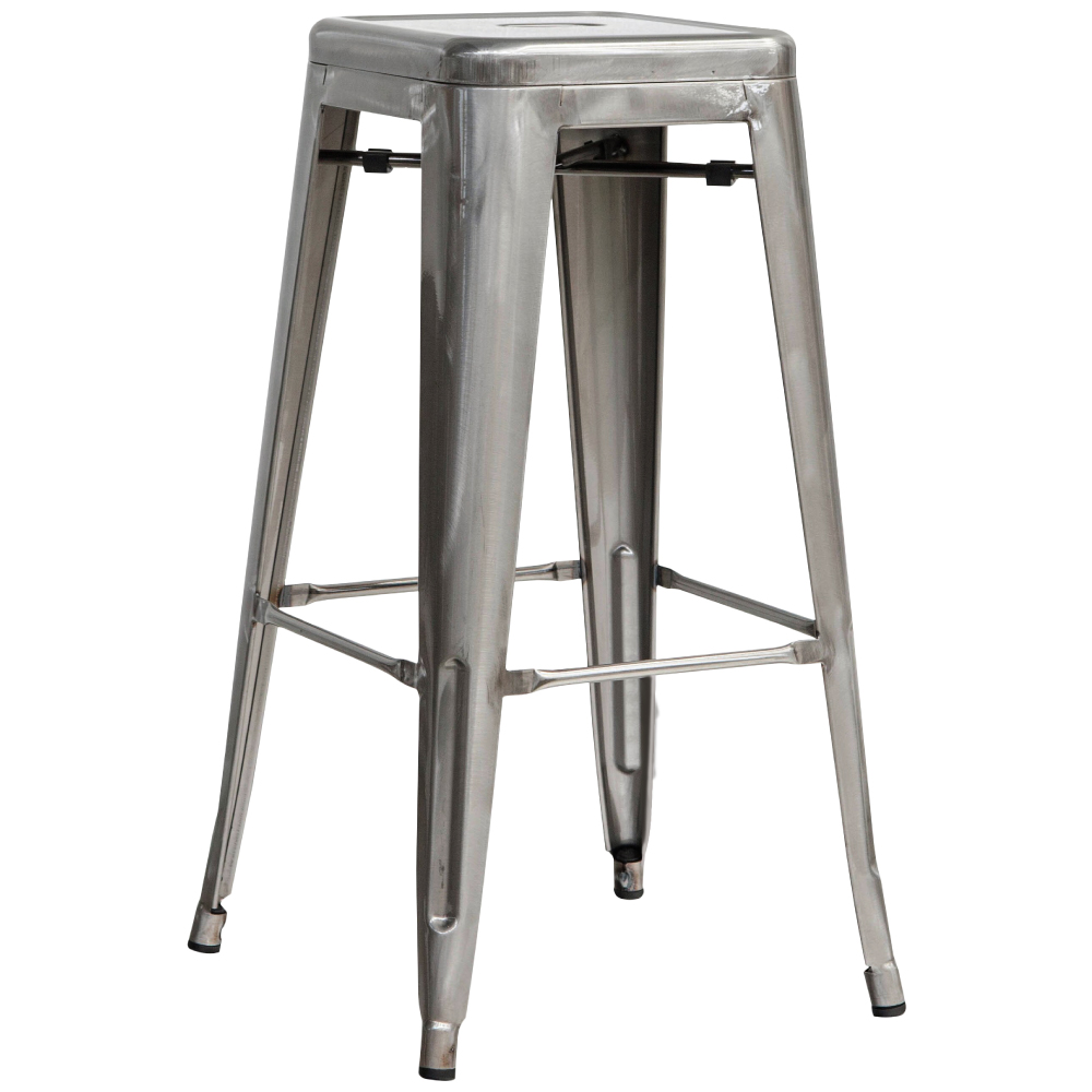 Yanni亞尼工業風可堆疊金屬吧檯椅-高76cm-四色可選