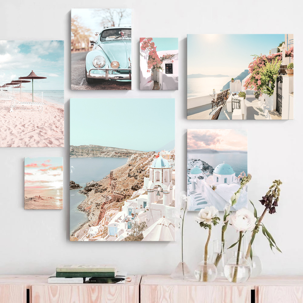 清新藝術海洋沙灘 愛琴海建築 7款