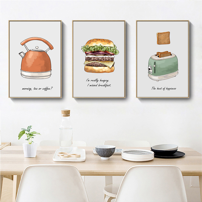 食物漢堡廚房餐廳 3款