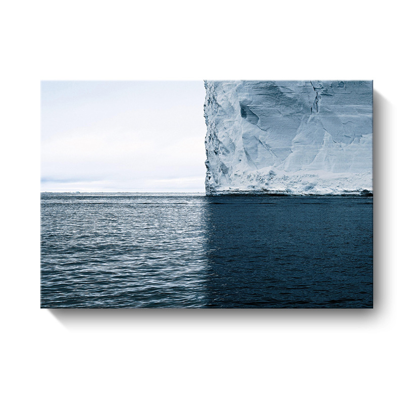 現代設計感 海浪藍色 橫式