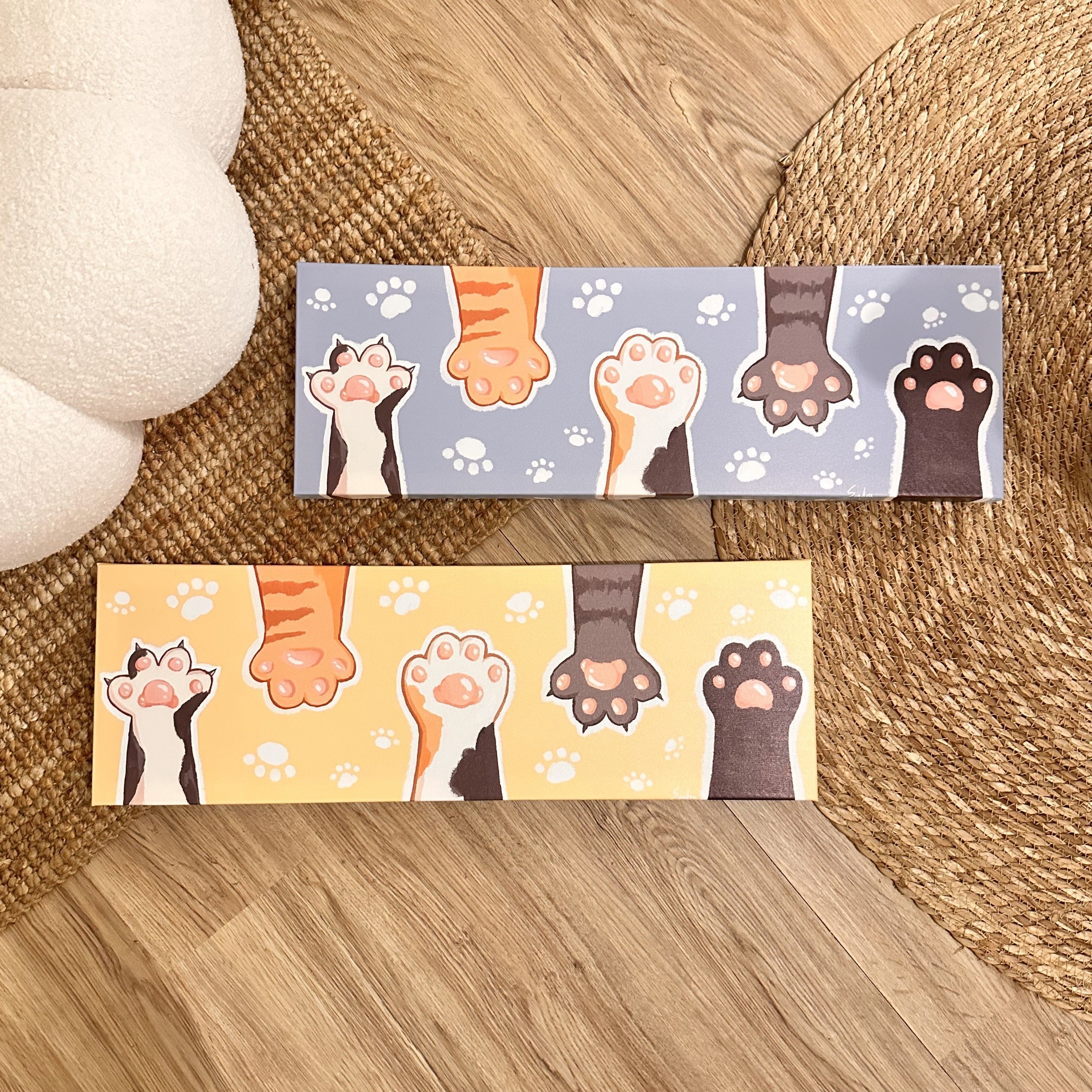 漫德原創-貓系列｜五色貓療癒手手 台灣在地繪師