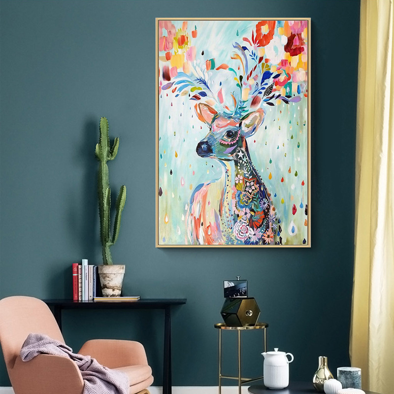 熱銷款 暖色系柔和繽紛鹿