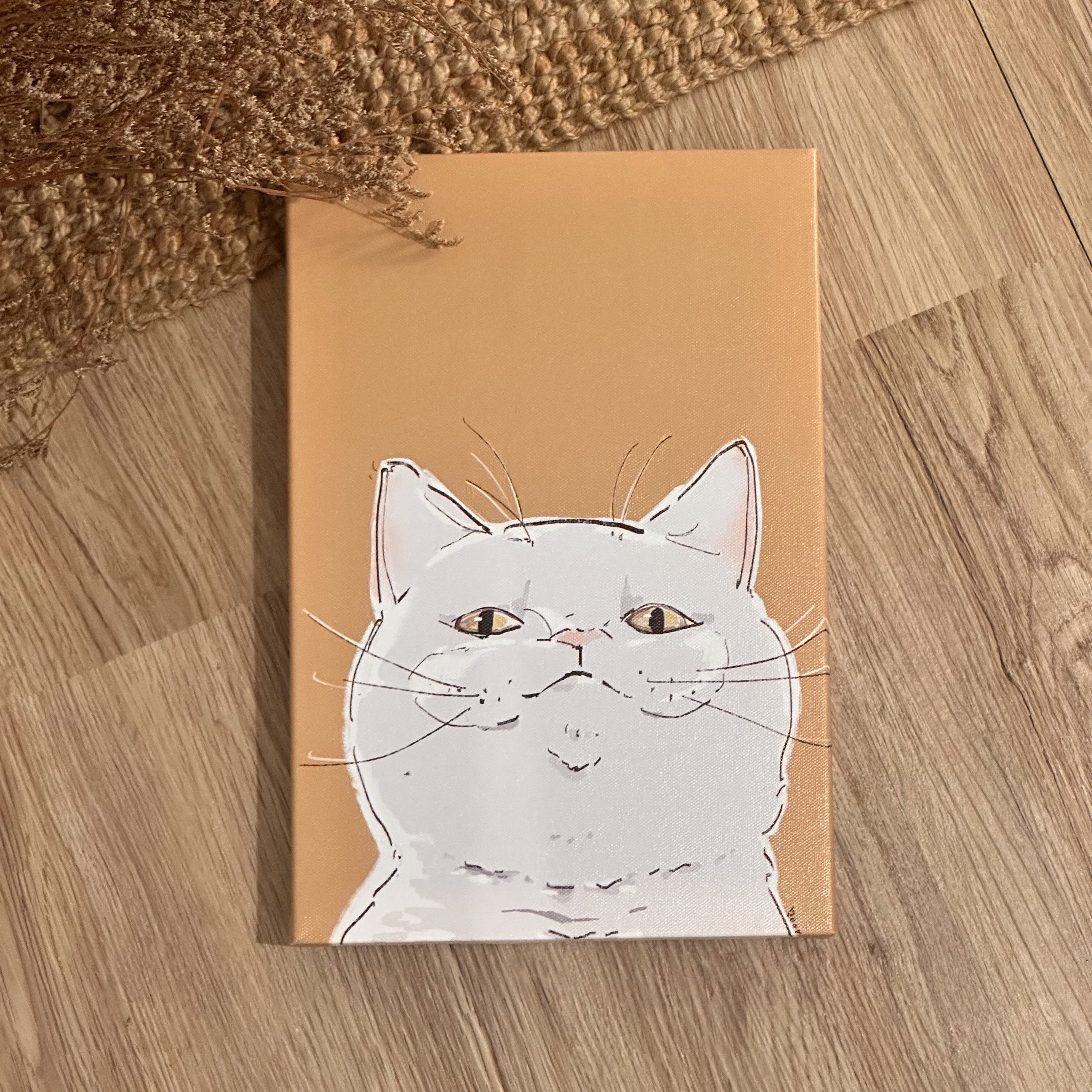 漫德原創-貓系列｜賤賤貓系-白貓 台灣在地繪師