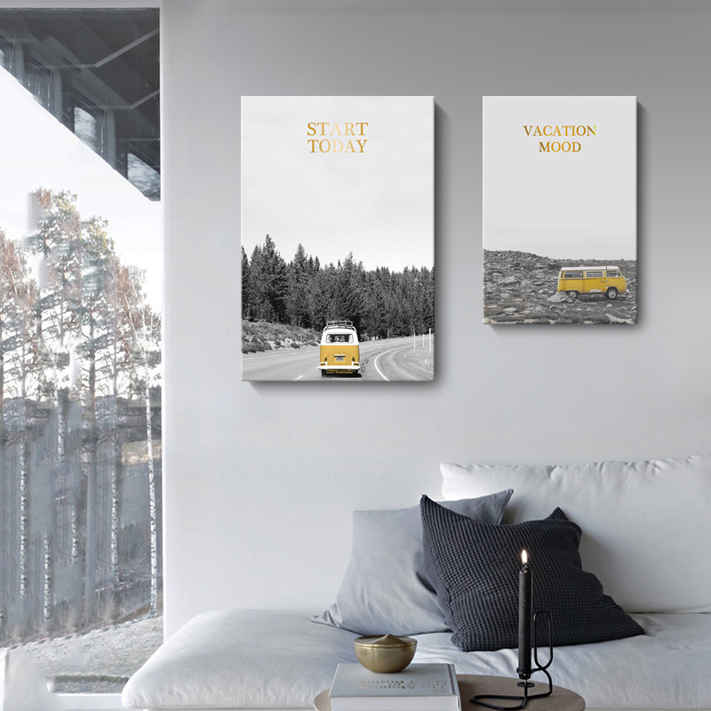 北歐簡約黑白風汽車  四款