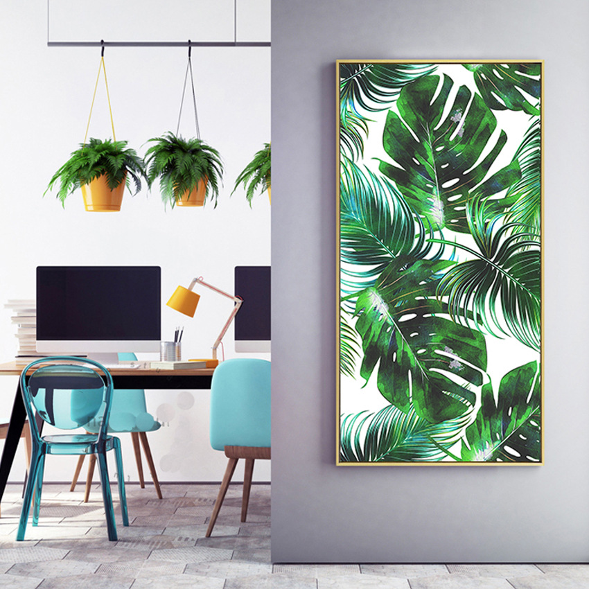 彩清新葉子綠植  特殊長型畫框  8款