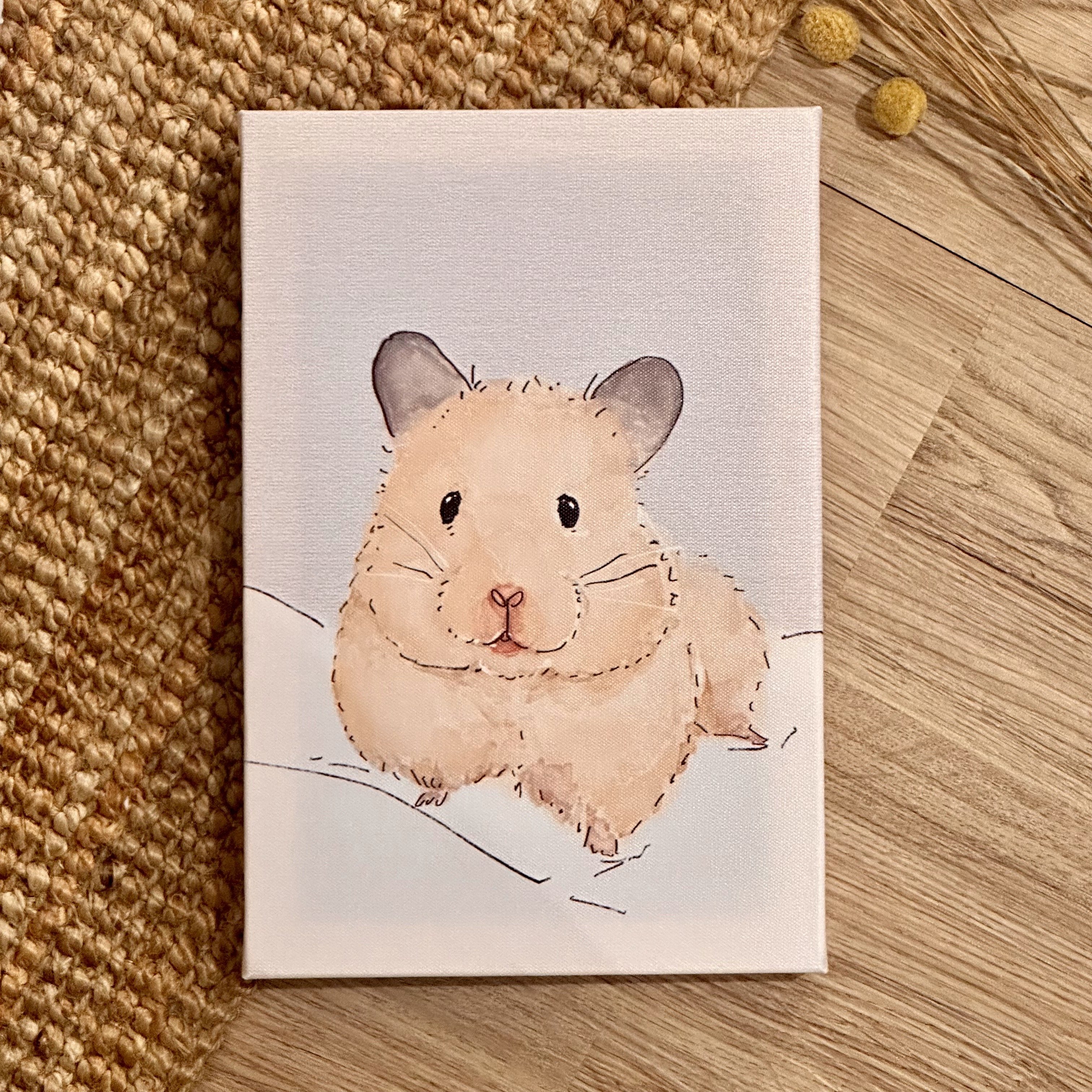 漫德原創-寵物系列｜你在看我嗎？黃金鼠 台灣在地繪師