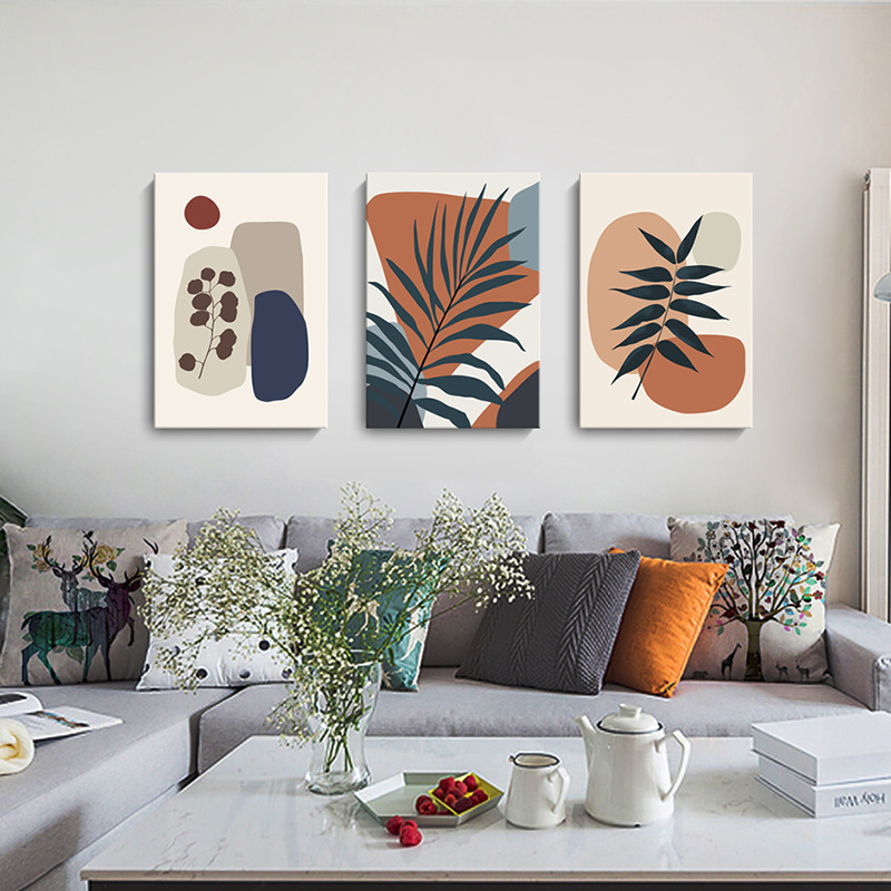 色塊 植物 現代簡約北歐莫蘭迪 八款