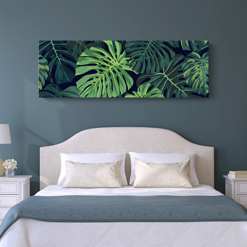 龜背芋 清新植物葉子臥室床頭 5款