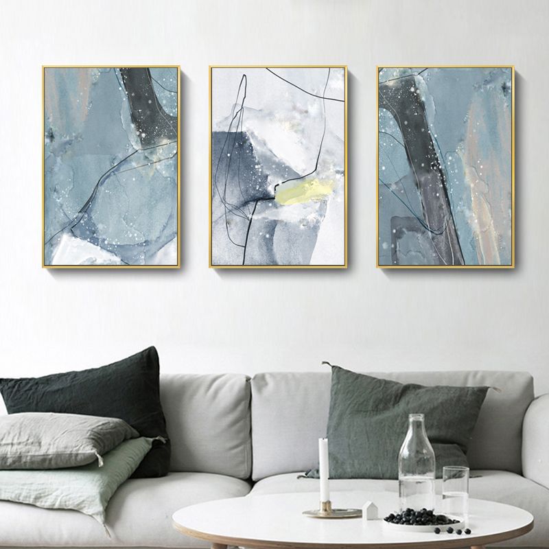 輕奢灰藍色調抽象 6款