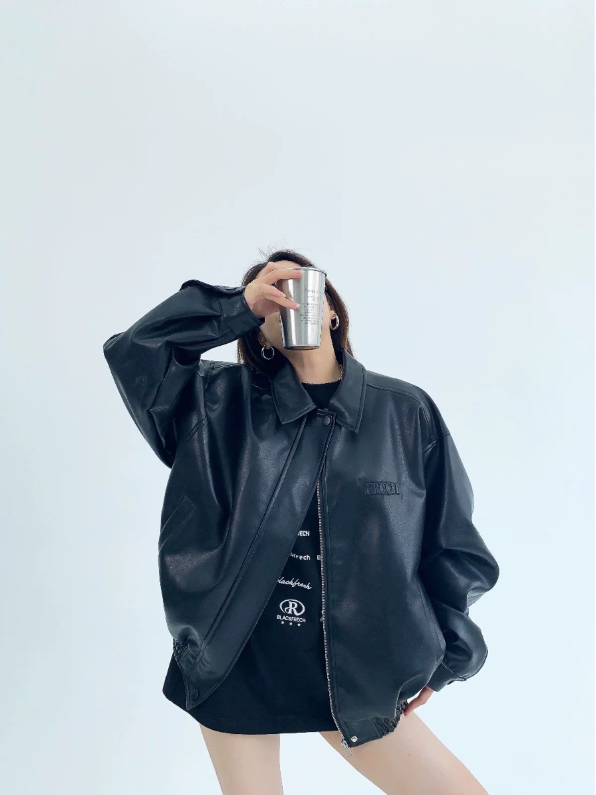 美拉德皮衣外套