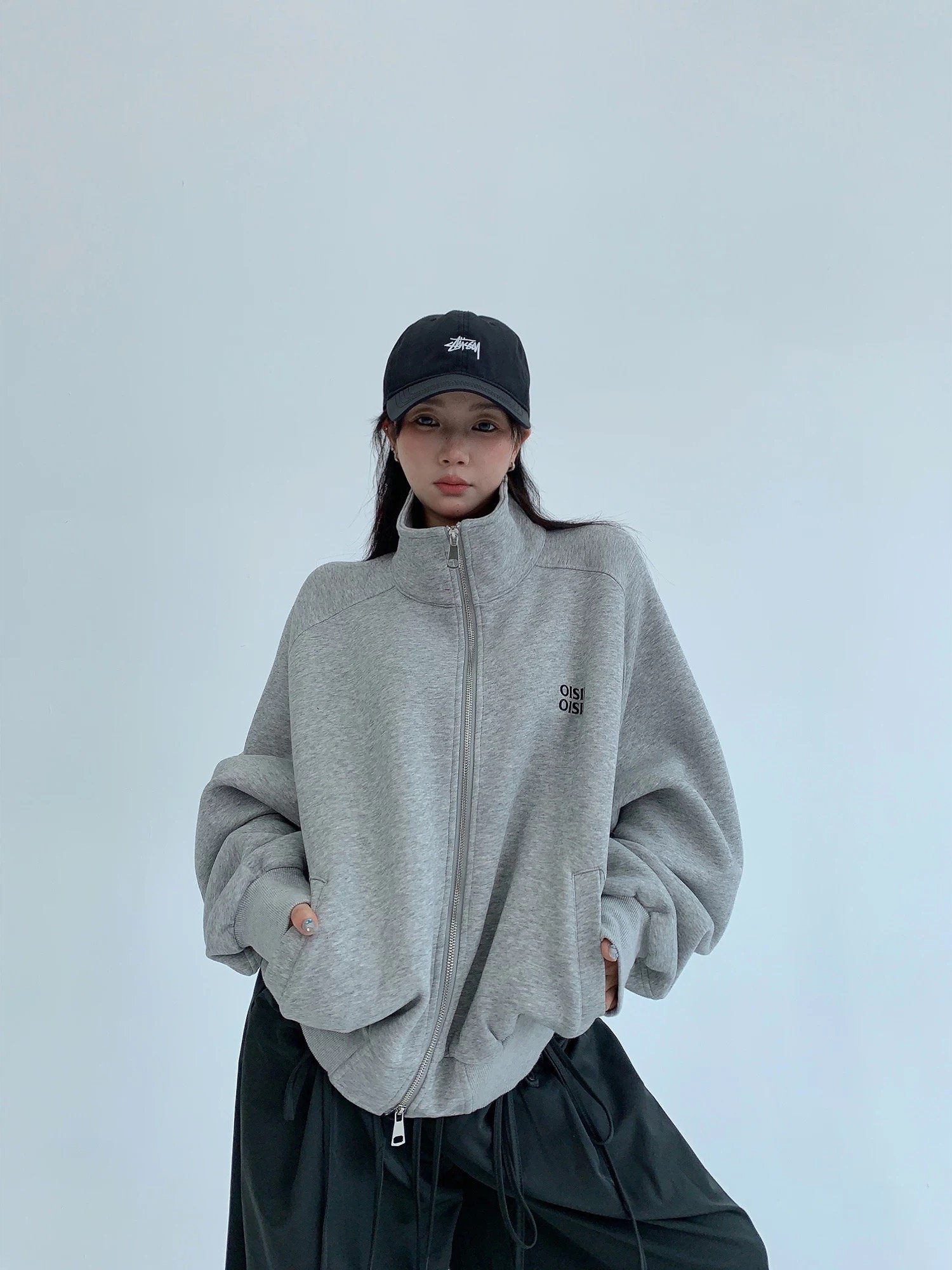 短板做舊寬鬆美式外套