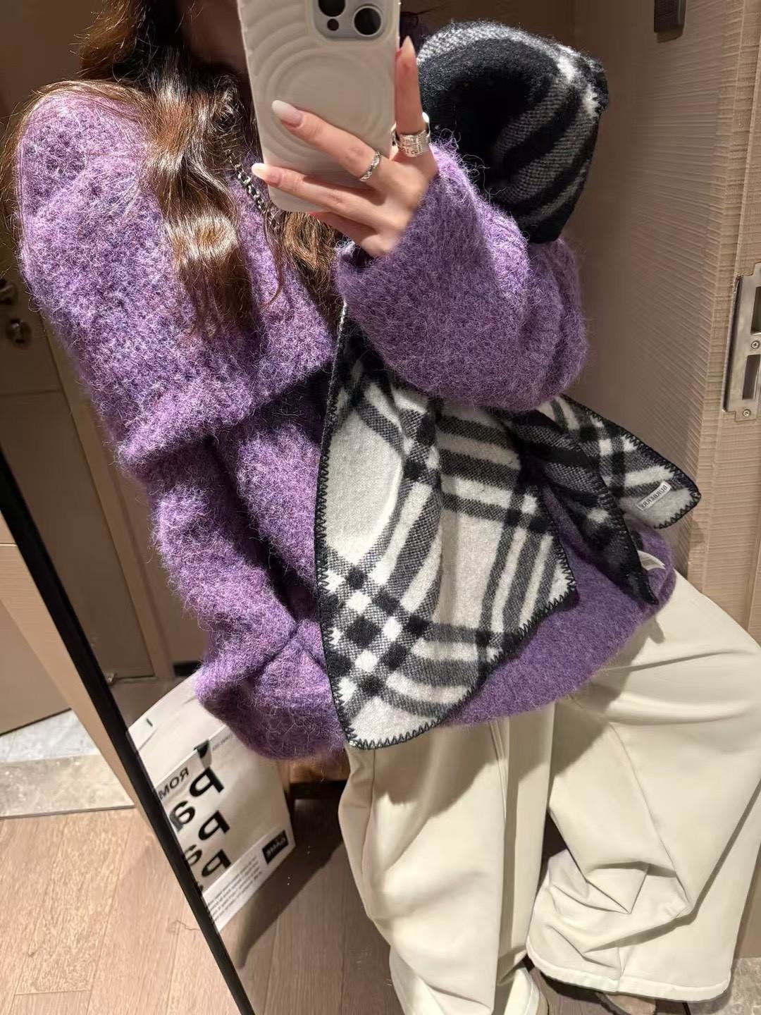 蓬鬆度高紐帶毛衣