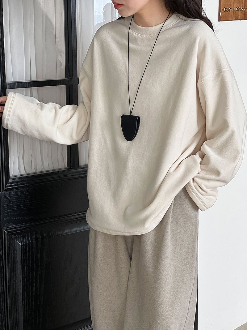 長袖打底衫百搭圓領衛衣