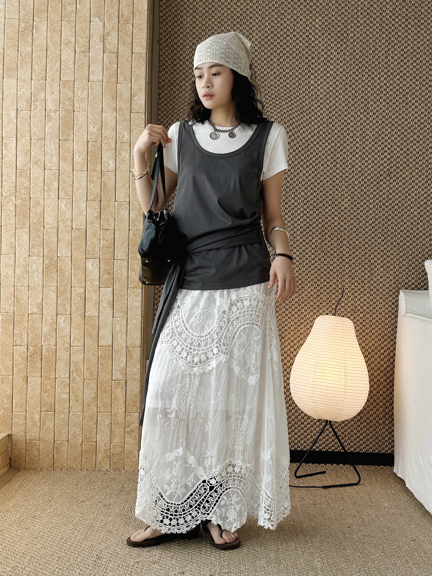 法式波西米亞鉤花A字手工感