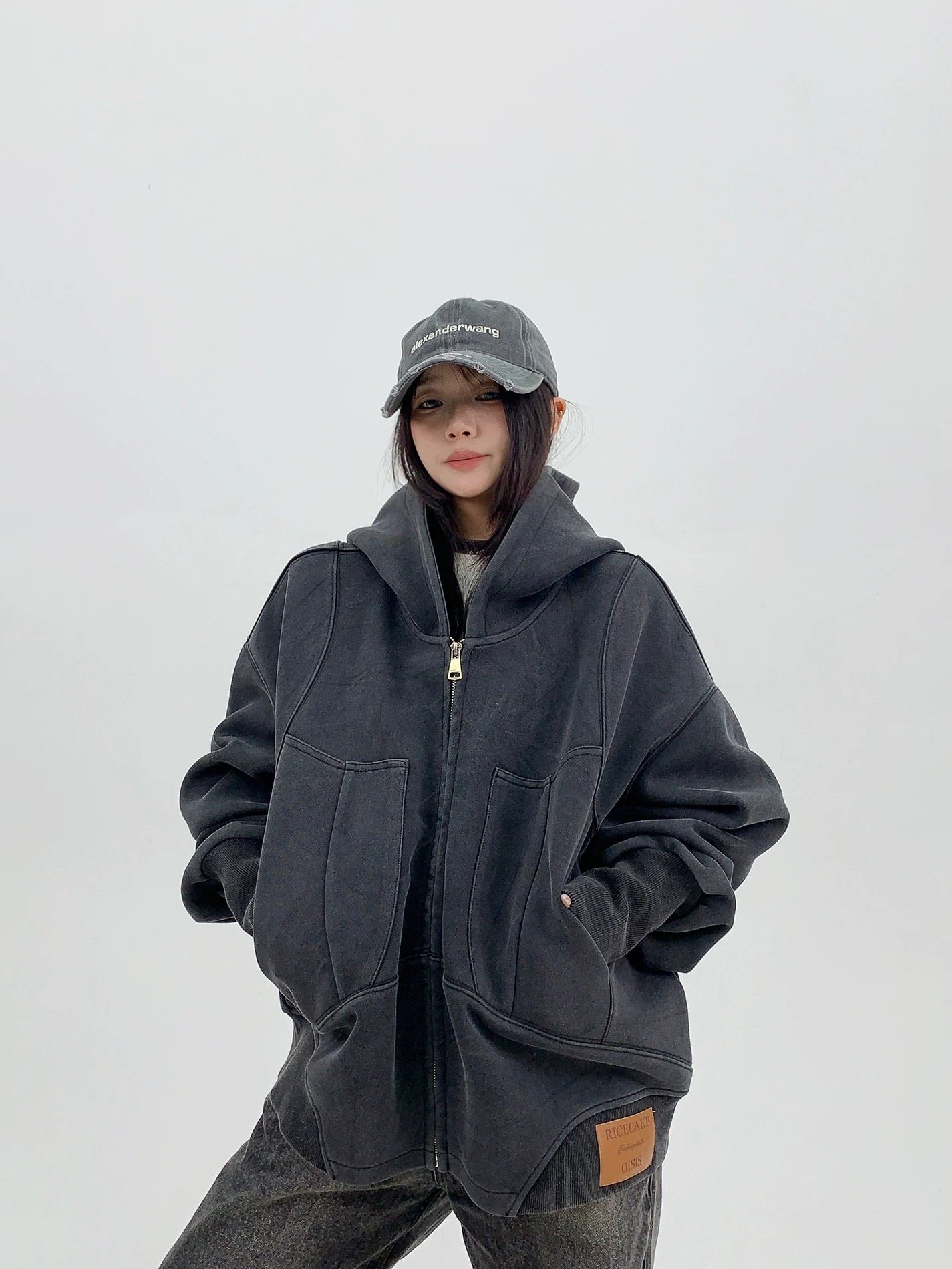 小眾設計復古連帽外套