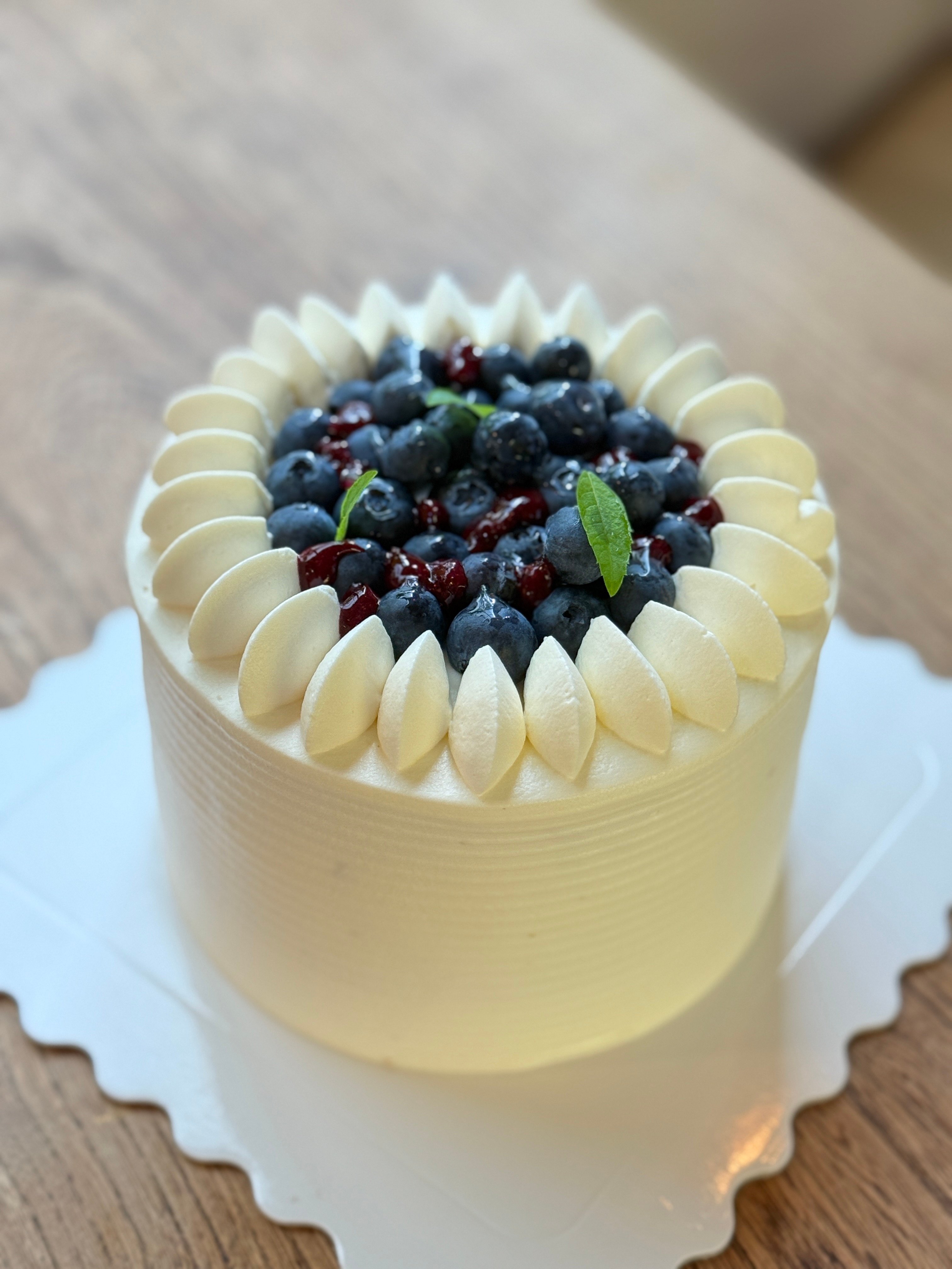 日常款4吋清新藍莓戚風