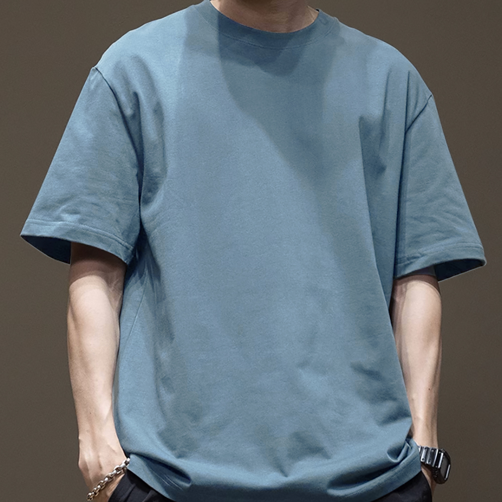 重磅寬版落肩T恤