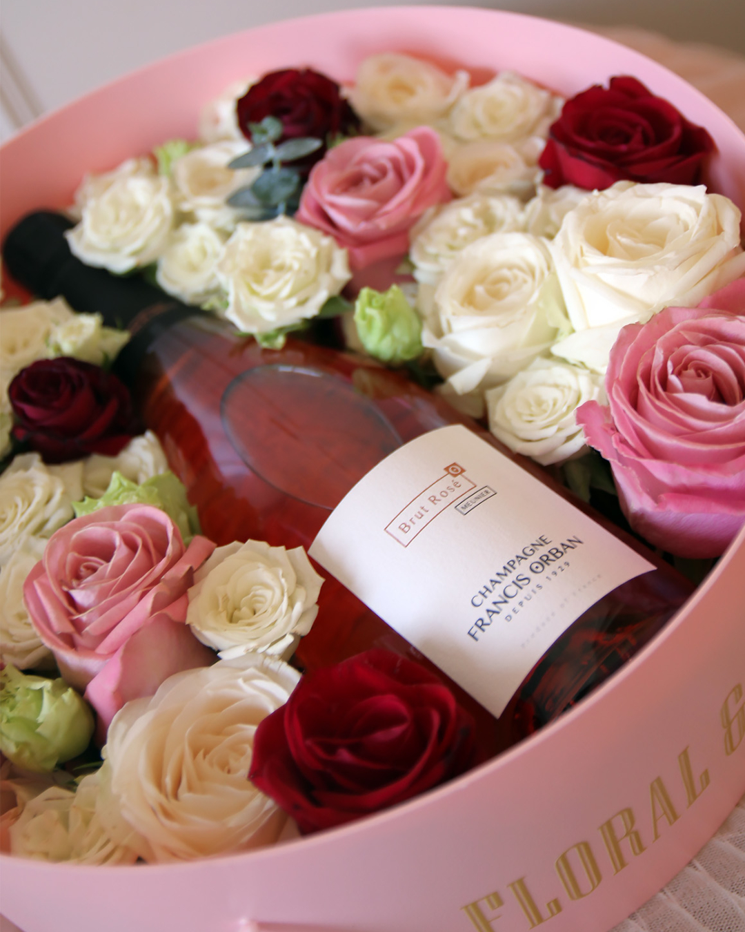 Luxurious & Romantic 奢寵浪漫高訂香檳禮盒 - 浪漫粉