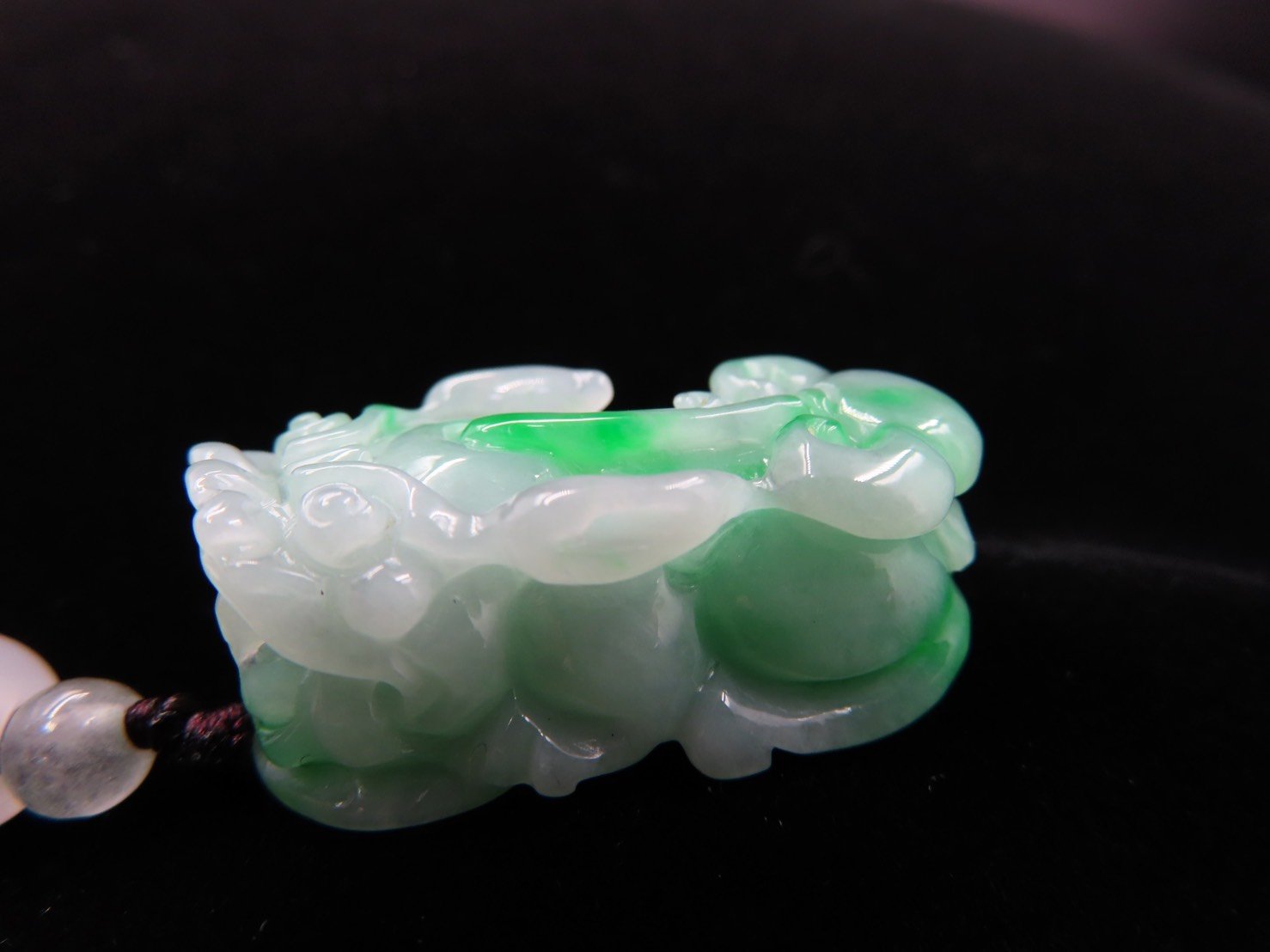 純天然綠翡翠 A貨可鑑定【招財貔貅項鍊/掛件】