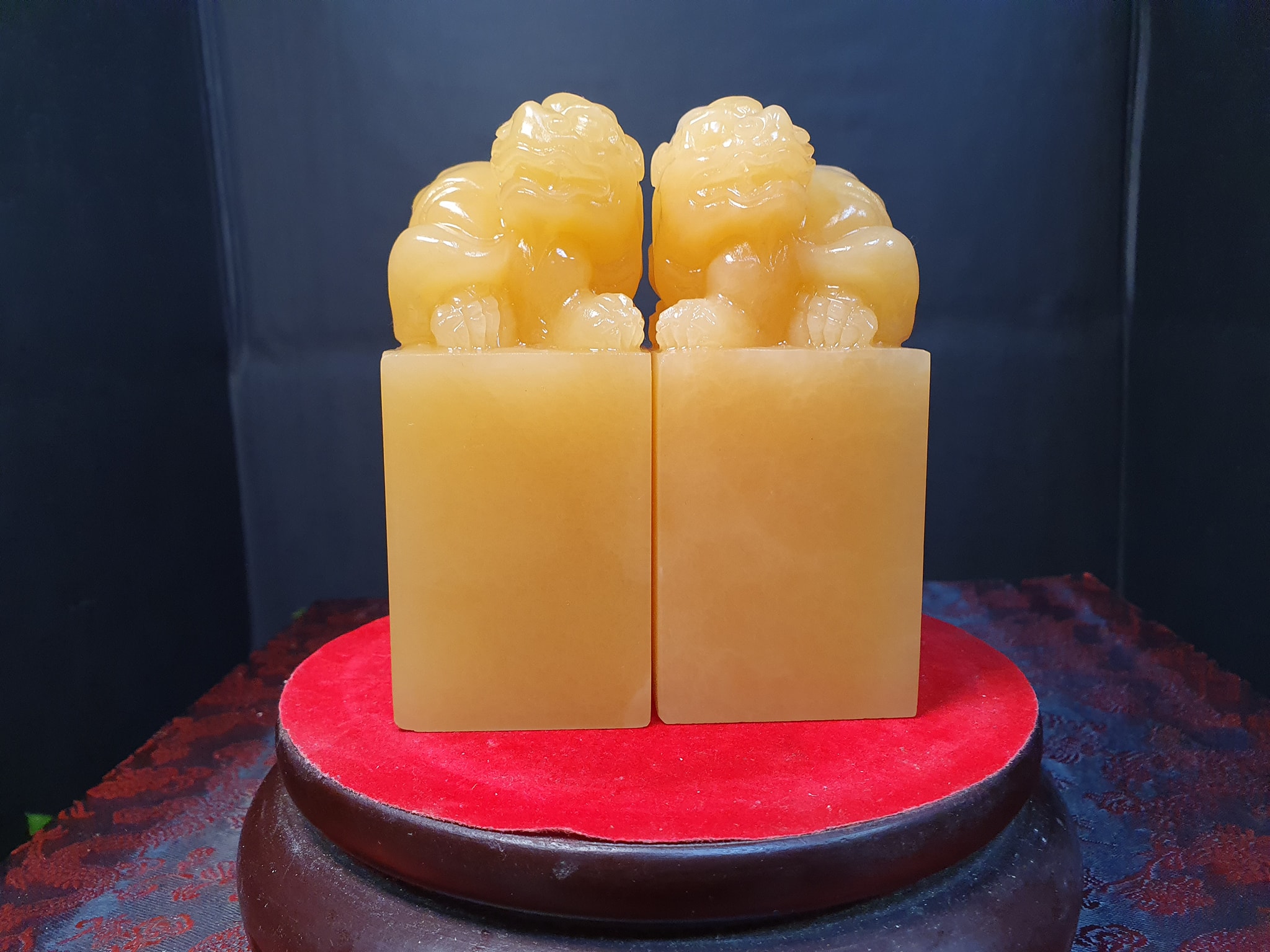 印尼金凍石【貔貅對章】