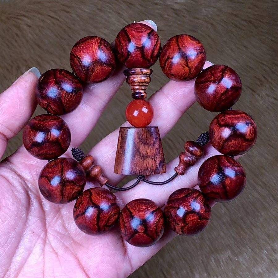 海南黃花梨野生料19.5mm手珠