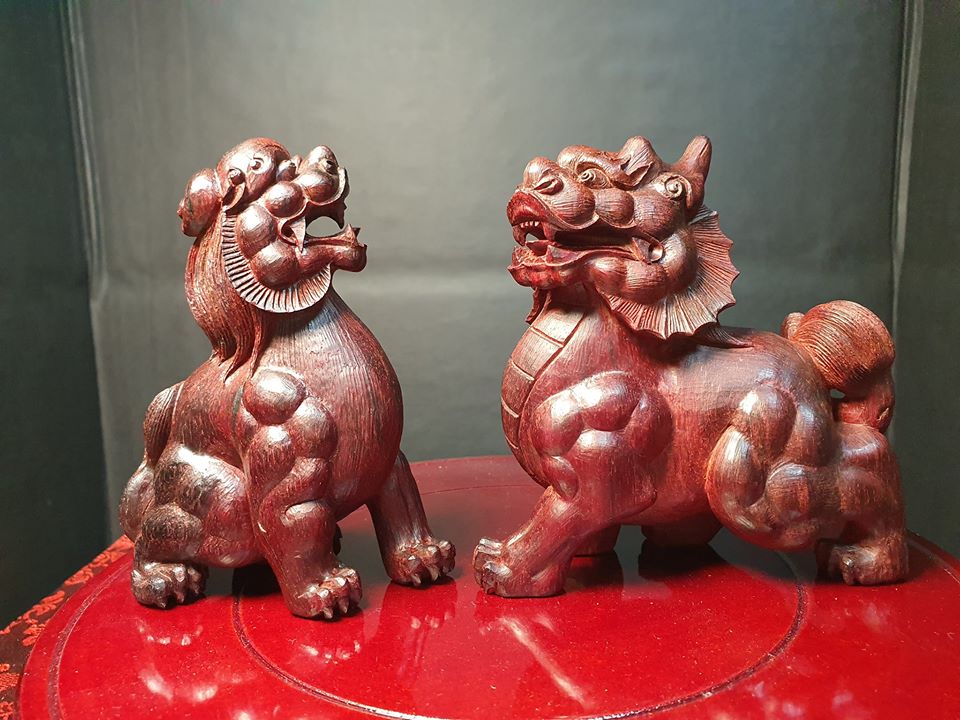 印度小葉紫檀【招財貔貅】小精品一對