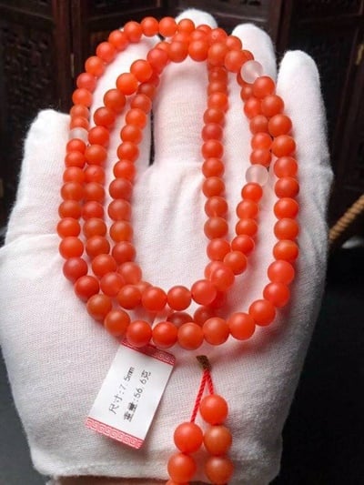 南紅瑪瑙7.5mm手串、項鍊
